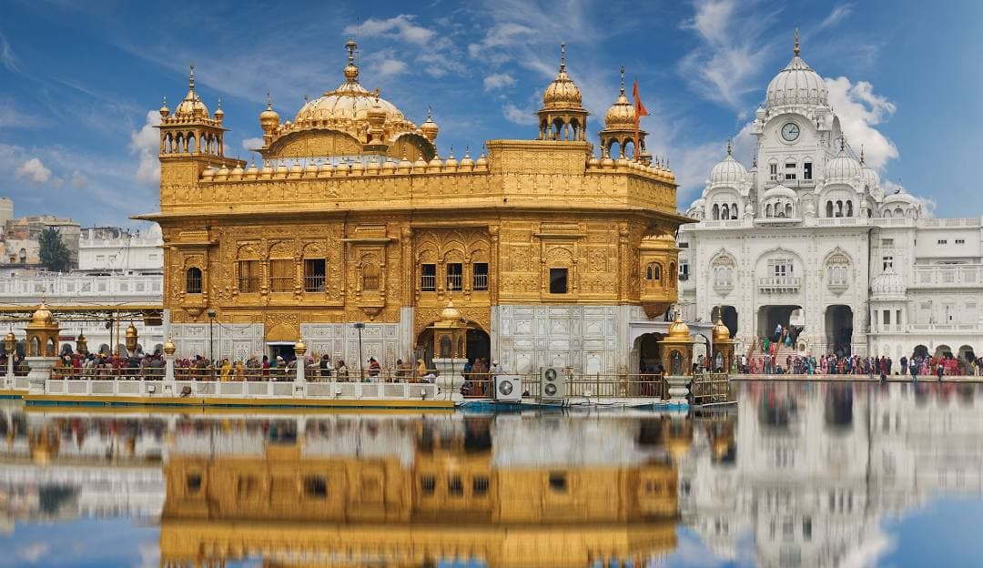 The Golden Temple, Amritsar, mirrored in the sarovar