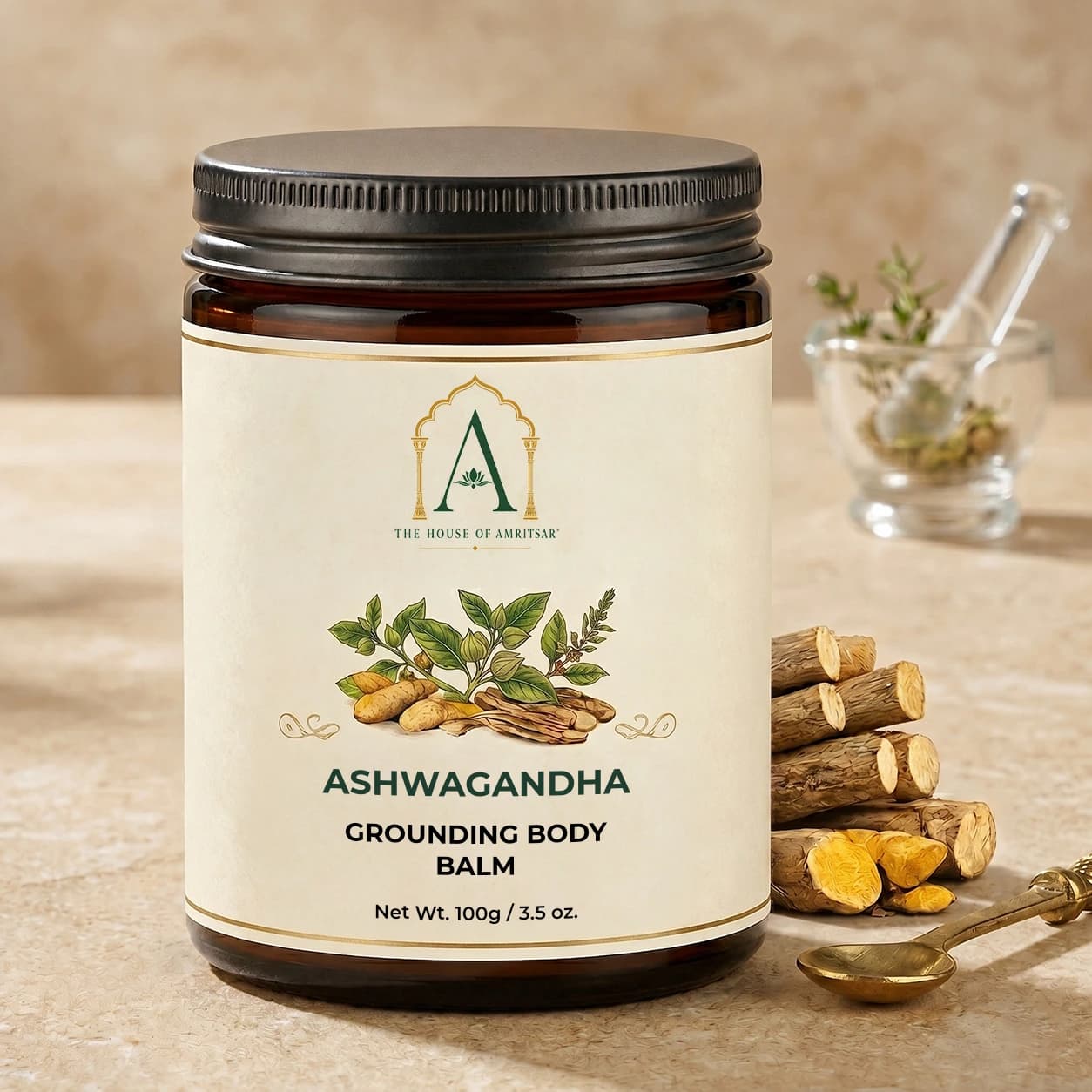Ashwagandha Grounding Body Balm by The House of Amritsar