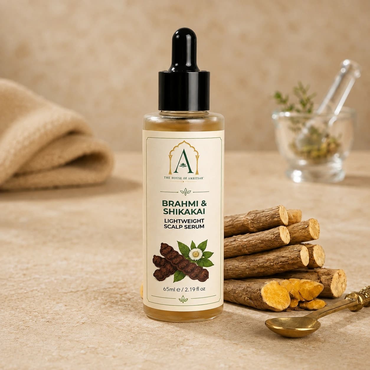 Brahmi & Shikakai Lightweight Scalp Serum by The House of Amritsar