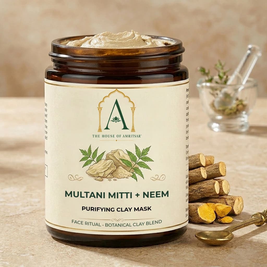 Multani Mitti + Neem Purifying Clay Mask by The House of Amritsar